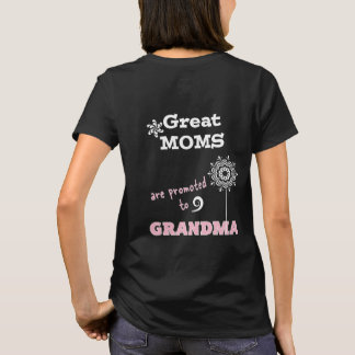 New Grandma T-shirts Great Mom promoted Grandma