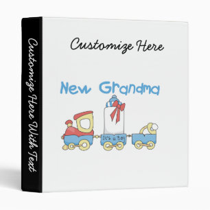 New Grandma-Train Gifts Binder
