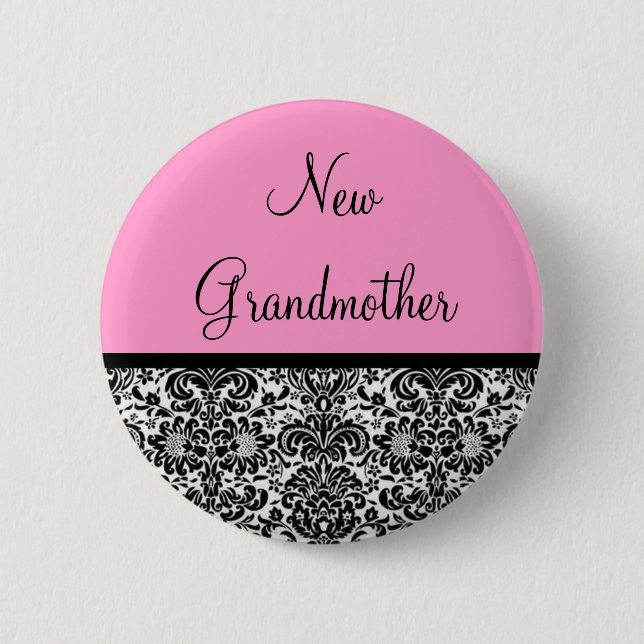 New Grandmother 2 Inch Round Button (Front)