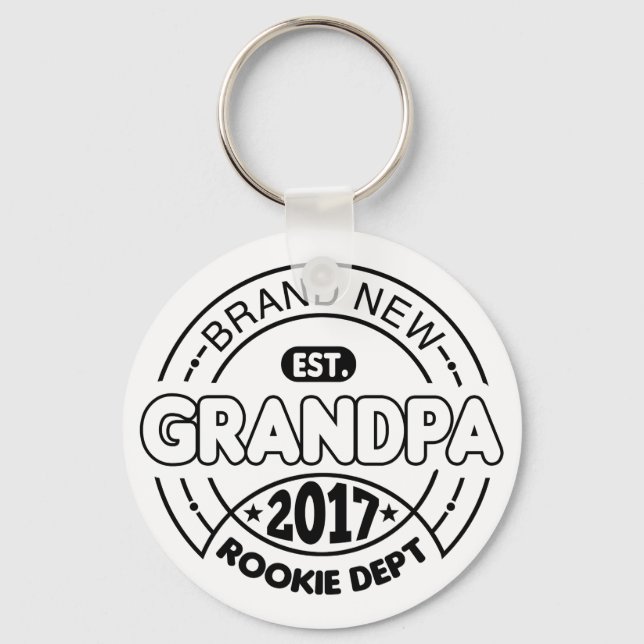 New Grandpa 2017 Keychain (Front)