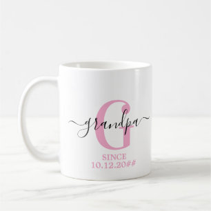 New Grandpa and Grandpa Monogram Coffee Mug
