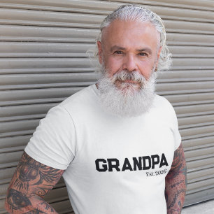 New Grandpa established est. date T-Shirt