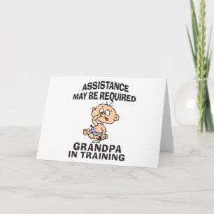 New Grandpa In Training Card