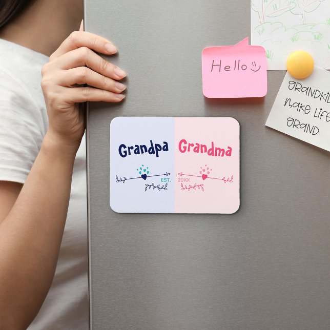 New Grandparents - Baby or Pregnancy Announcement Magnet (Creator Uploaded)