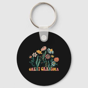 New Great Grandma Wildflower First Birthday & Keychain