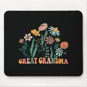 New Great Grandma Wildflower First Birthday & Mouse Pad