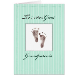 New Great Grandparents of Baby, Neutral Green