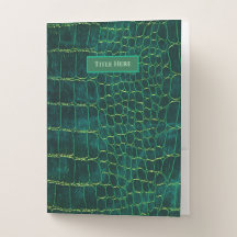 New! Green Faux Leather