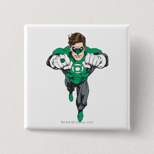 New Green Lantern 3 2 Inch Square Button