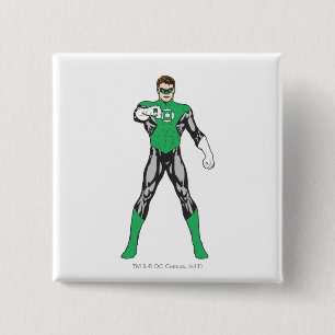 New Green Lantern 4 2 Inch Square Button