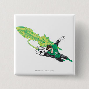 New Green Lantern 5 2 Inch Square Button