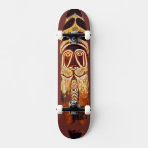 New Guinea Moari Tribal Skateboard