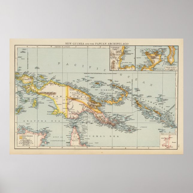 New Guinea, Papuan Archipelago Poster (Front)