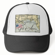 New GULF OF AMERICA name on US Map w American Flag