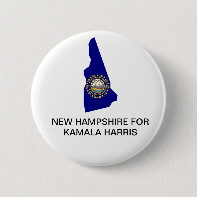 New Hampsh for Kamala Harris President 2024 Button (Front)