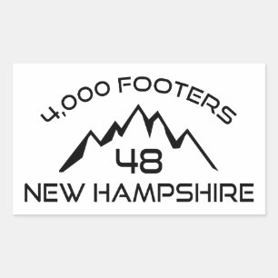New Hampshire 4000 Footers Mountain Sticker