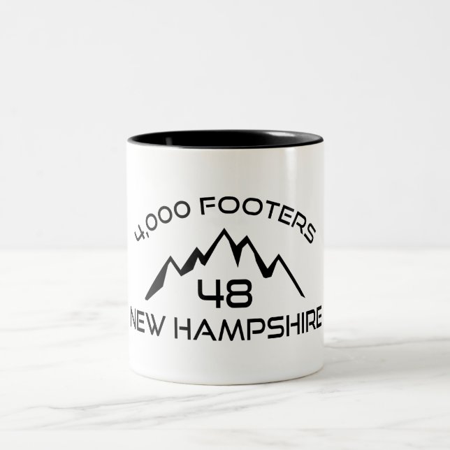 New Hampshire 4000 Footers Mountain Two-Tone Coffee Mug (Center)