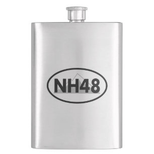 New Hampshire 48 Oval Hip Flask