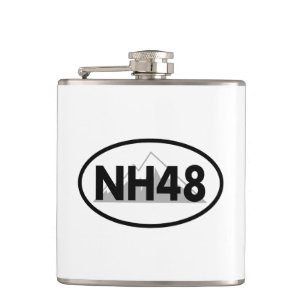 New Hampshire 48 Oval Hip Flask