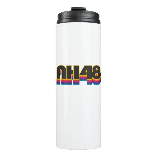 New Hampshire 48 Rainbow Thermal Tumbler (Front)