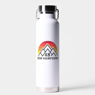 New Hampshire 48 Retro Mountain Water Bottle