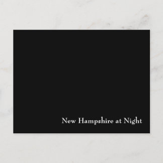 New Hampshire at Night Postcard