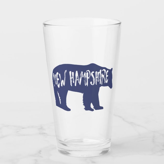 New Hampshire Bear Glass (Front)