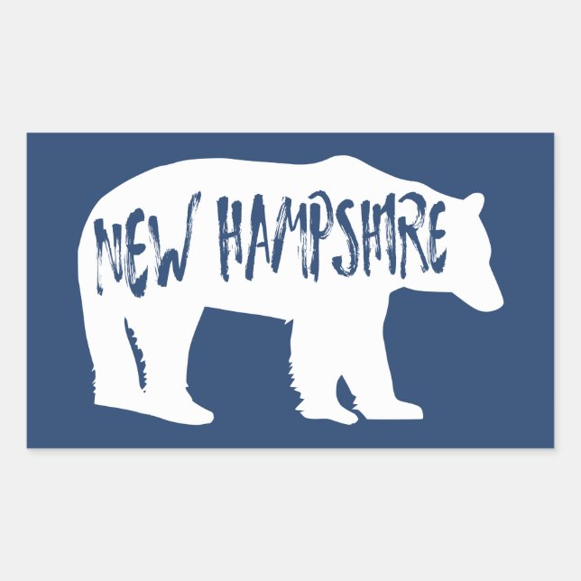 New Hampshire Bear Sticker (Front)