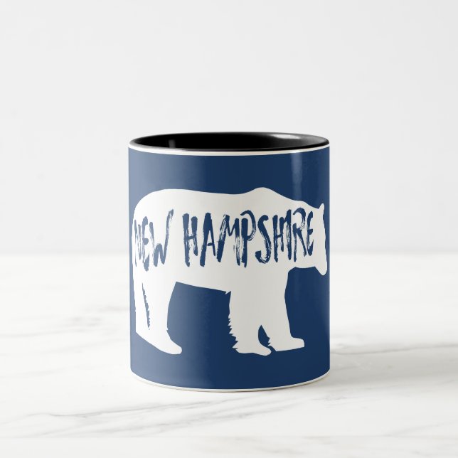 New Hampshire Bear Two-Tone Coffee Mug (Center)
