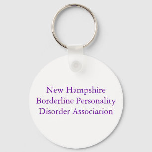 New Hampshire Borderline Personality Disorder A... Keychain