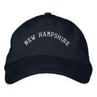 New Hampshire Brodé Casquette bleu marine