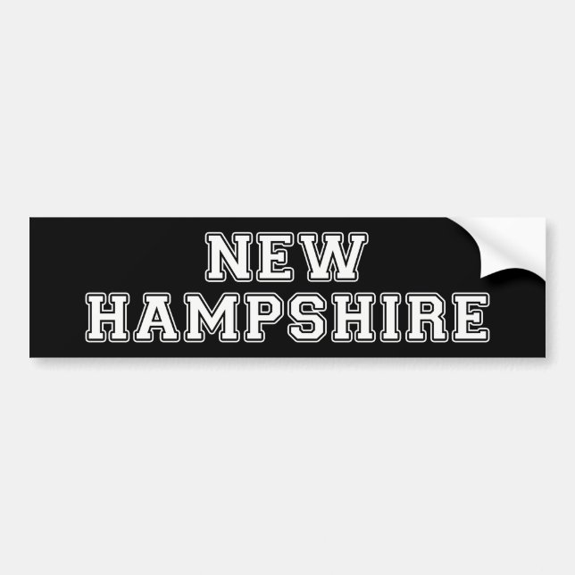 New Hampshire Bumper Sticker (Front)