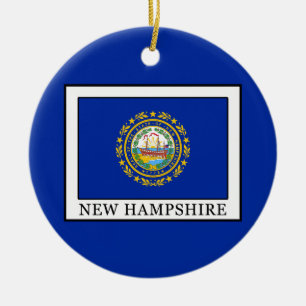 New Hampshire Ceramic Ornament