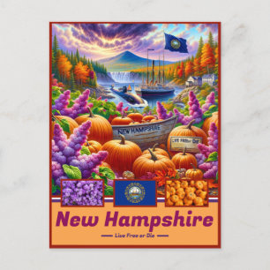 New Hampshire Charm Scenic Wonders Postcard