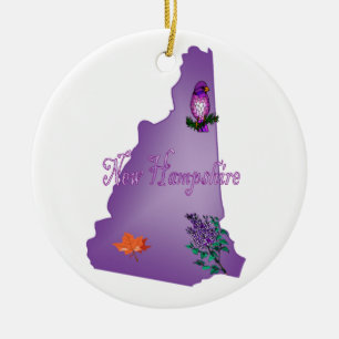 New Hampshire Christmas Tree Ornament