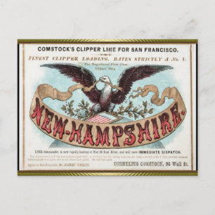 New Hampshire Clipper Sailing Postcard