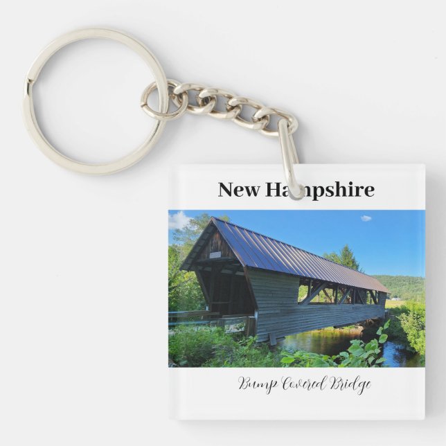 New Hampshire Covered Bridge   Keychain (Front)