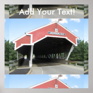 New Hampshire Covered Bridge Poster
