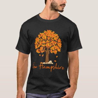 New Hampshire Fall Autumn Foliage Leaf Leaves T-Shirt