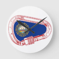 New Hampshire Flag Climbing Carabiner