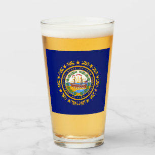 New Hampshire flag  Glass