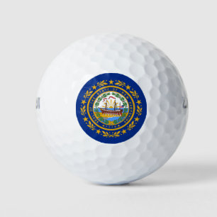 NEW HAMPSHIRE FLAG GOLF BALLS