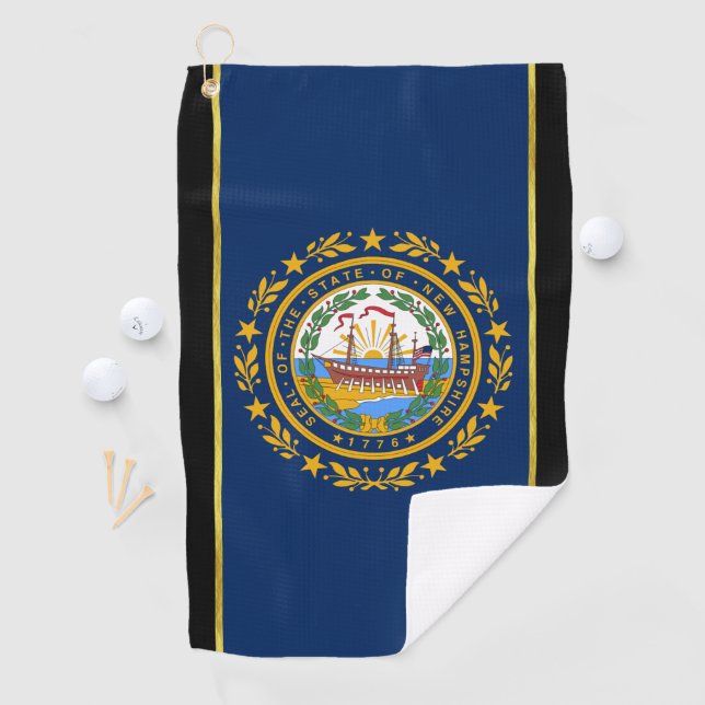 New Hampshire flag Golf Towel (InSitu)