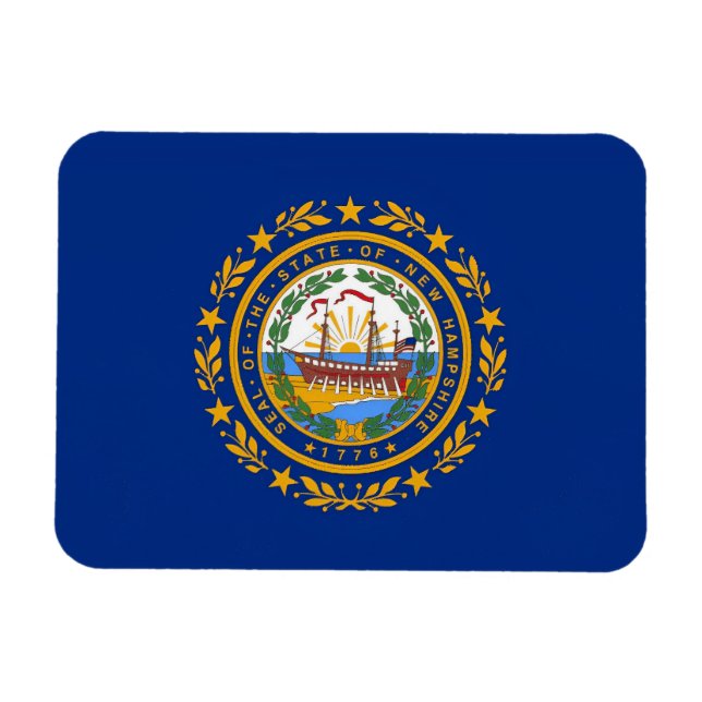 New Hampshire Flag Magnet (Horizontal)
