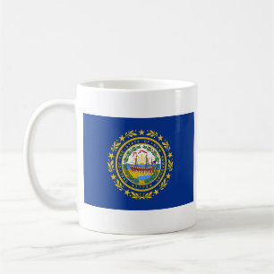 New Hampshire Flag + Map Mug