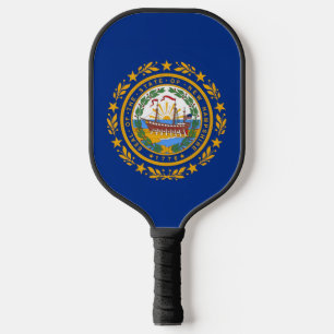 New Hampshire Flag Pickleball Paddle