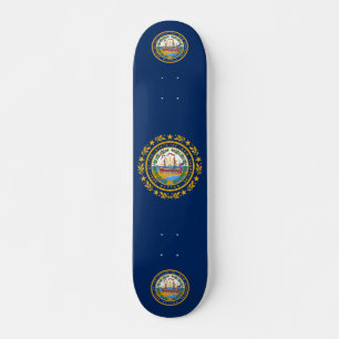 New Hampshire flag Skateboard