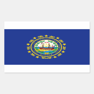 New Hampshire Flag Sticker