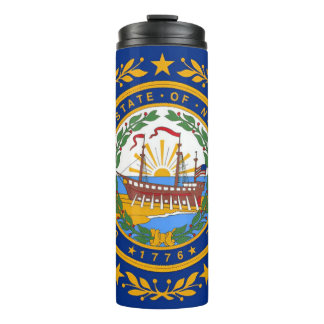 New Hampshire Flag Thermal Tumbler