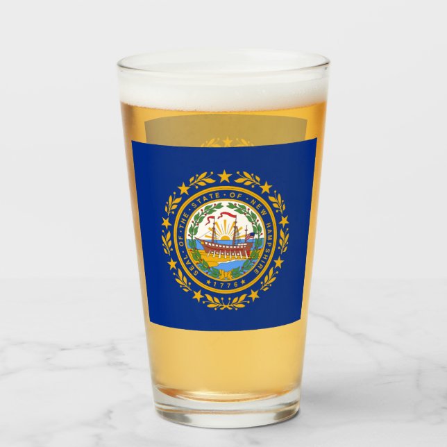 New Hampshire Glass (Front Filled)